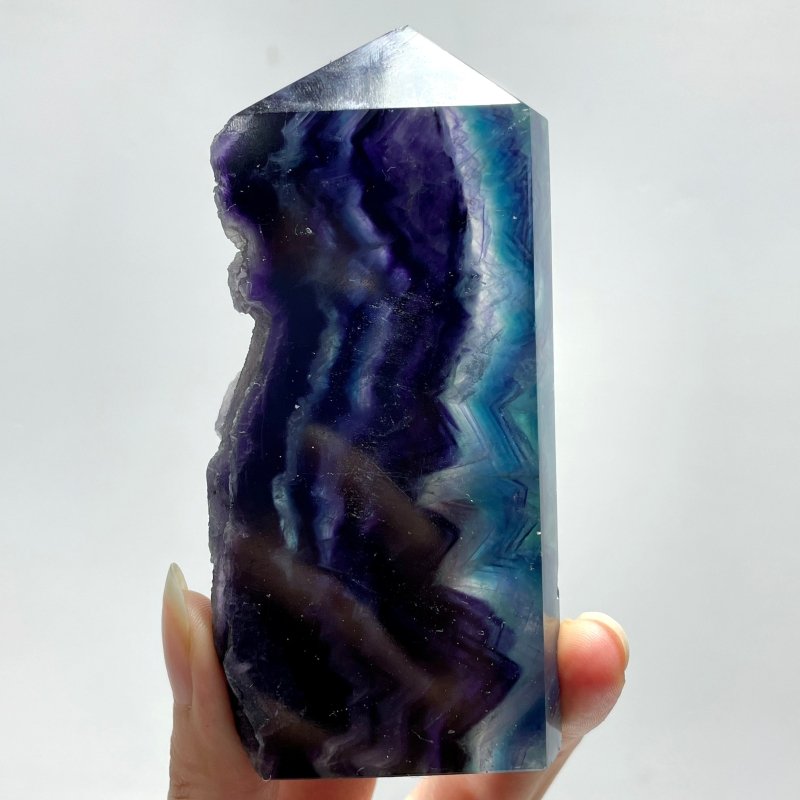 Rainbow Fluorite Raw Side Point Tower Wholesale - Wholesale Crystals