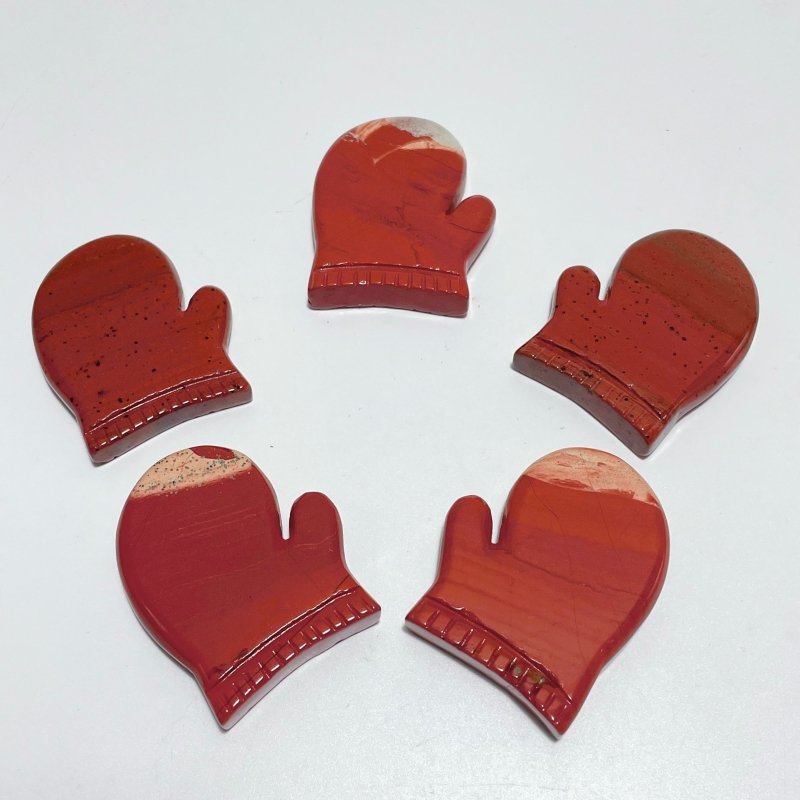 Red Jasper Gloves And Hat Christmas Carving Wholesale - Wholesale Crystals