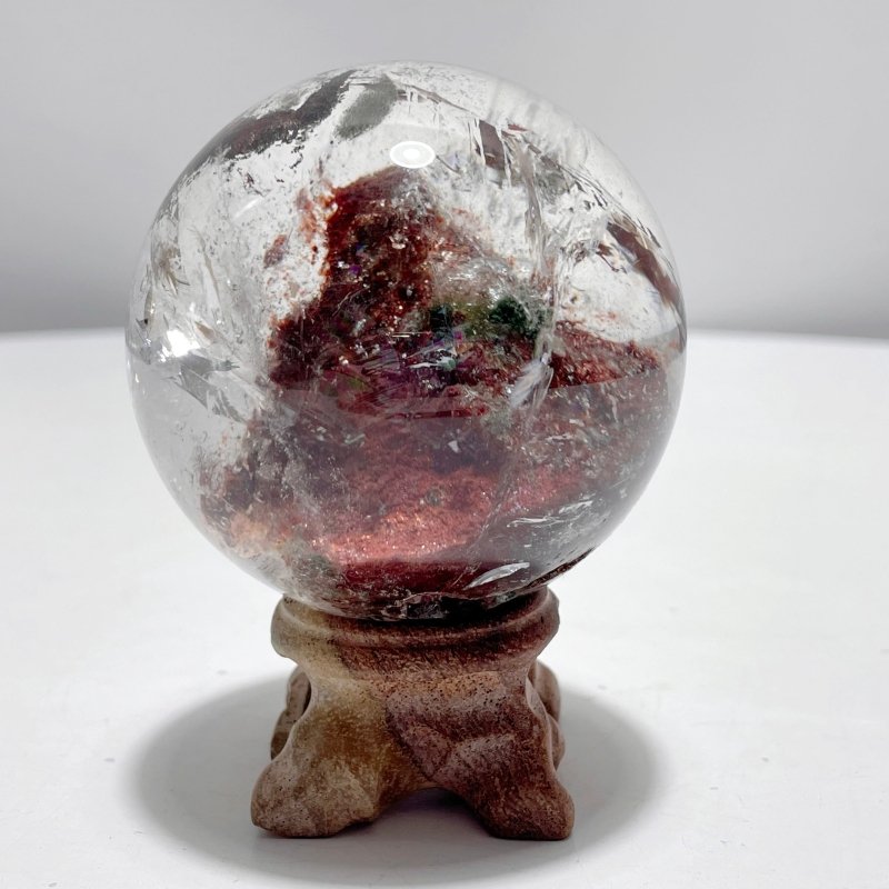 Red Phantom Quartz Garden Quartz Sphere - Wholesale Crystals