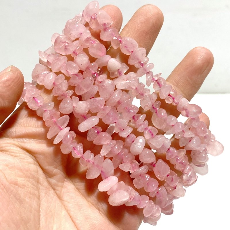 Rose Quartz | Chevron amethyst | Obsidian Chip Bracelets Wholesale - Wholesale Crystals