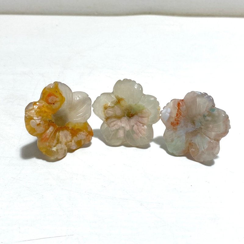 Sakura Flower Agate Flower Carving Car Air Vent Clips Wholesale Car Accessories - Wholesale Crystals