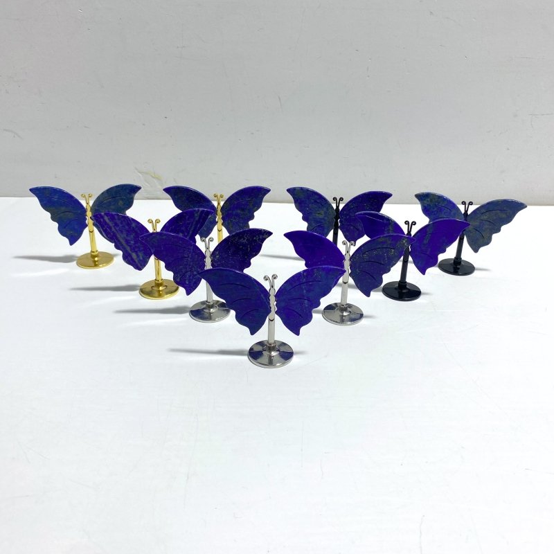 Small Lapis Lazuli Butterfly Carving With Stand Wholesale - Wholesale Crystals