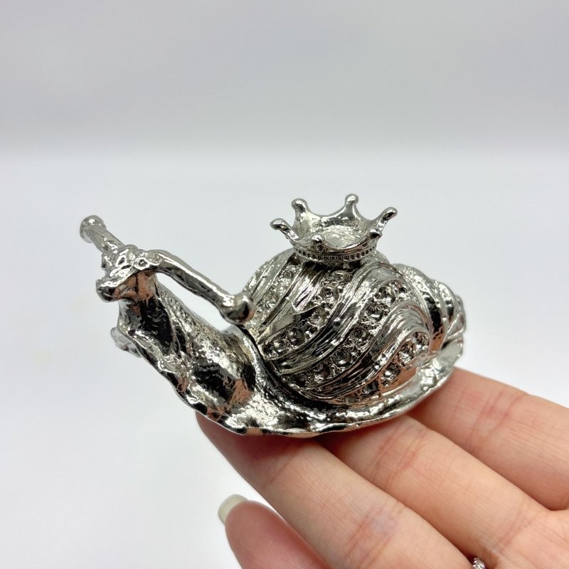 Snails Removable Back Crystal Sphere Stand Wholesale - Wholesale Crystals