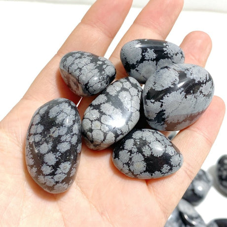 Snowflake Obsidian Tumbled Wholesale - Wholesale Crystals