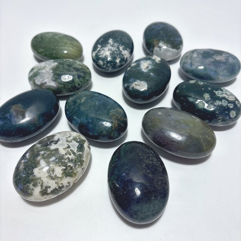 Standard Shape Moss Agate Palm Wholesale - Wholesale Crystals