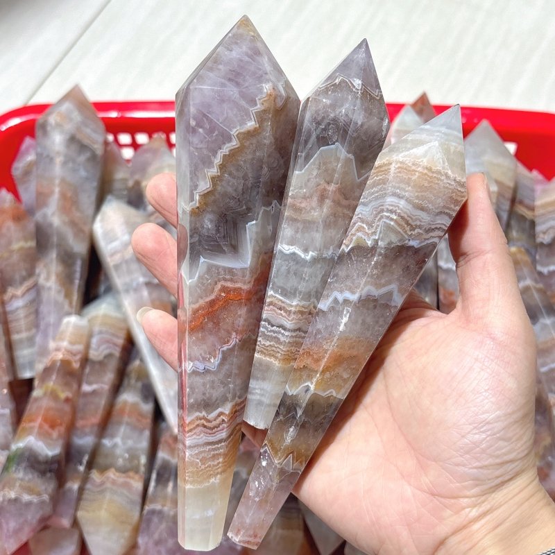 Stripe Agate Scepter Magic Wand Wholesale - Wholesale Crystals