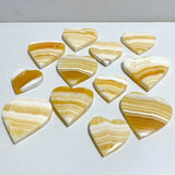 Stripe Yellow Calcite Heart Wholesale -Wholesale Crystals