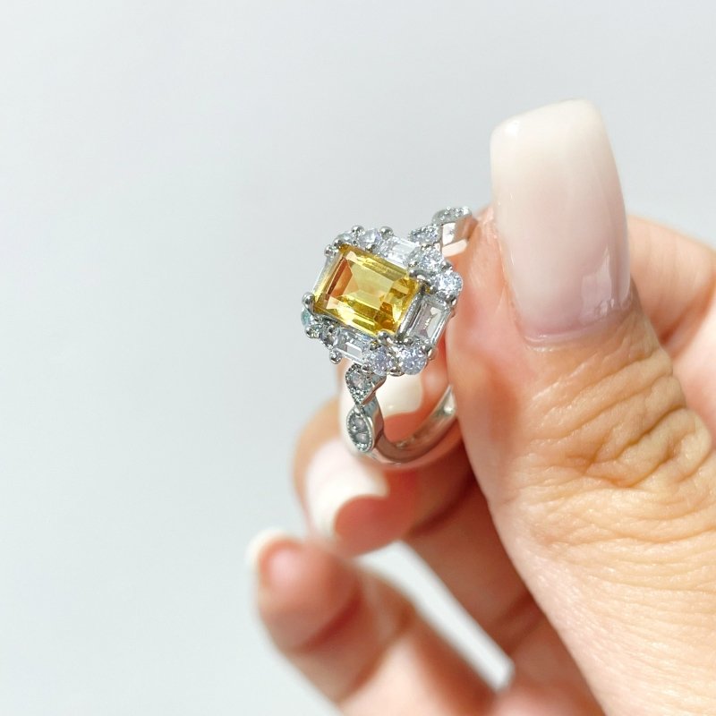 Sugar Cube Citrine Ring Wholesale - Wholesale Crystals