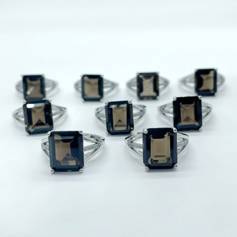 Sugar Cube Smoky Quartz Ring Wholesale - Wholesale Crystals