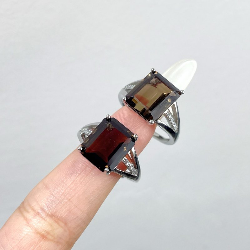 Sugar Cube Smoky Quartz Ring Wholesale - Wholesale Crystals