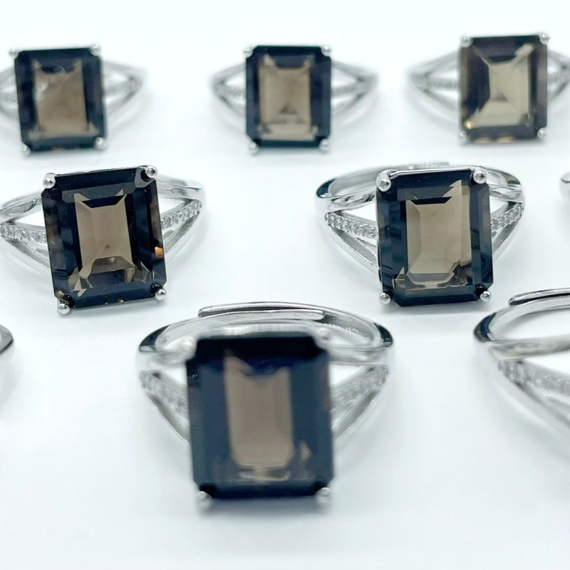 Sugar Cube Smoky Quartz Ring Wholesale - Wholesale Crystals