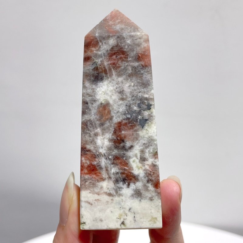 Sunstone Four - Side Point Tower Wholesale - Wholesale Crystals