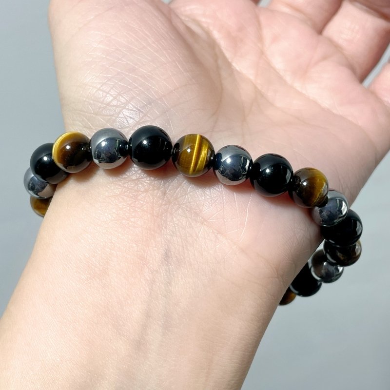 Tiger Eye Black Tourmaline Hematite Bracelet Wholesale (Etsy Best - Selling Item) - Wholesale Crystals