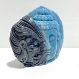 Trolleite Half Mara and Half Buddha Carving For Collection - Wholesale Crystals