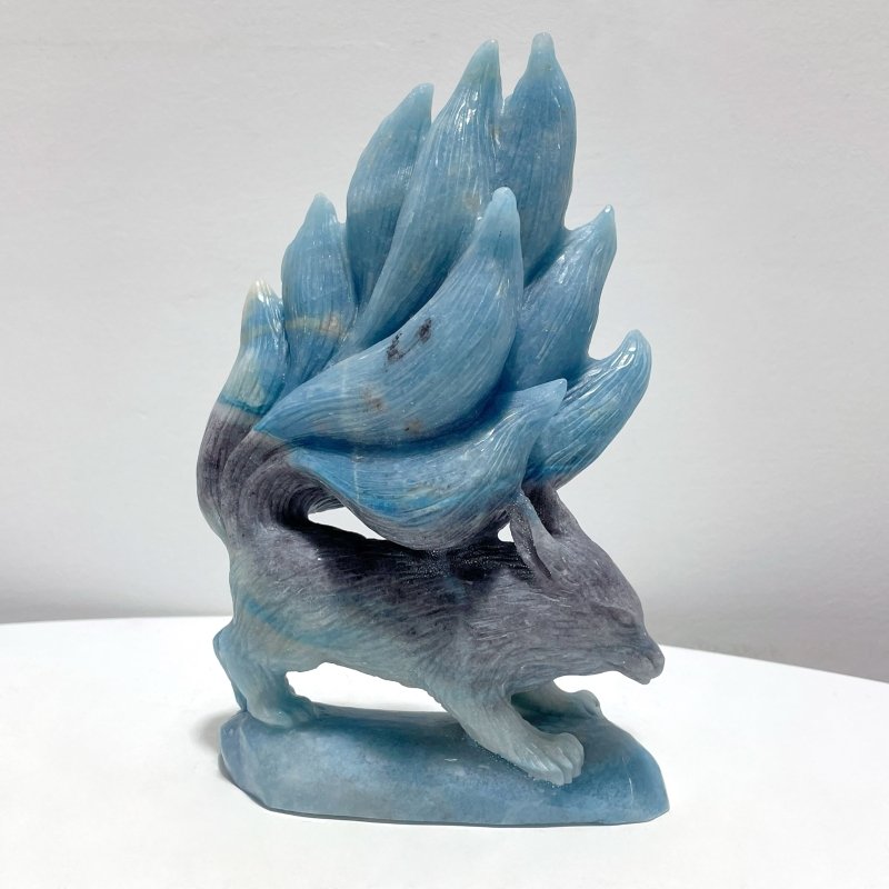 Trolleite Nine - tailed Fox Carving - Wholesale Crystals