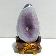 Unique Amethyst Mixed Geode Agate Calcite Dinosaur Egg Home Decor With Stand - Wholesale Crystals