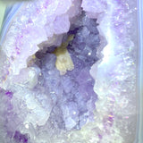 Unique Amethyst Mixed Geode Agate Calcite Dinosaur Egg Shape With Stand - Wholesale Crystals