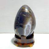 Unique Amethyst Mixed Geode Druzy Agate Dinosaur Egg Home Decor With Stand - Wholesale Crystals