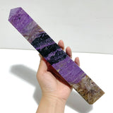 Unique Charoite Four - sided Tower For Collection A04 - Wholesale Crystals