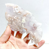 Unique Flower Agate Butterfly Wing Carving With Stand - Wholesale Crystals