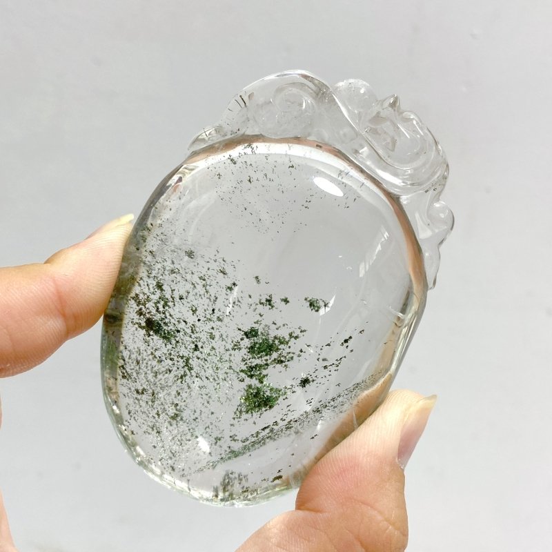 Unique Garden Quartz Chinese Dragon Carving For Making Jewelry DIY Pendant -Wholesale Crystals