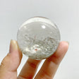 Unique Garden Quartz Sphere With Wooden Stand -Wholesale Crystals