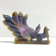Unique Geode Druzy Agate Nine - tailed Fox Carving 3 - Wholesale Crystals