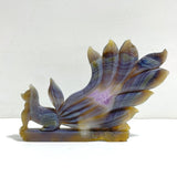 Unique Geode Druzy Agate Nine - tailed Fox Carving 3 - Wholesale Crystals