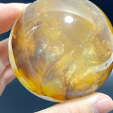 Unique Hematoid Quartz Dentritic Quartz Golden Fire Quartz Sphere With Rainbow For Collection - Wholesale Crystals