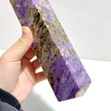 Unique Large Charoite Four - sided Point 4 - Wholesale Crystals