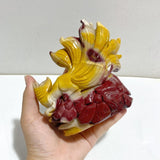 Unique Mookaite Nine-tailed Fox Carving 8 -Wholesale Crystals