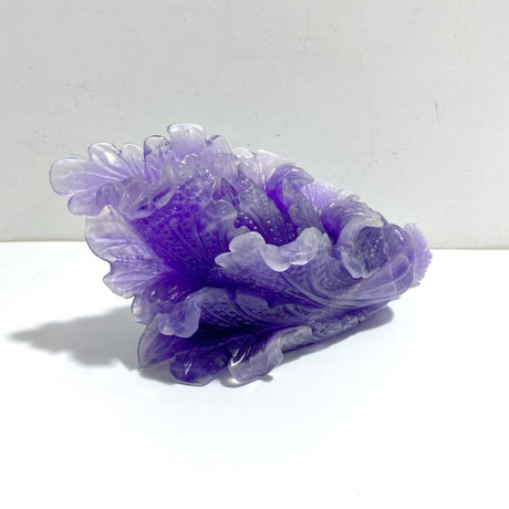 Unique Purple Fluorite Chinese Cabbage Carving 2 - Wholesale Crystals