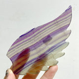 Unique Symmetrical Fluorite Heart Wing Carving With Stand -Wholesale Crystals