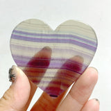 Unique Symmetrical Fluorite Heart Wing Carving With Stand -Wholesale Crystals