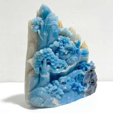 Unique Trolleite Landscape Pavilion Carving 2 - Wholesale Crystals
