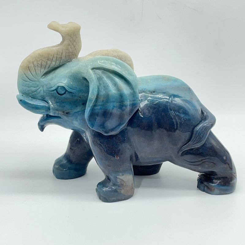 Unique Trolleite Large Elephant Carving -Wholesale Crystals