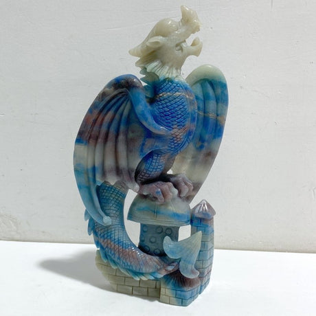 Unique Trolleite Stone Flying Dragon Carving 7 -Wholesale Crystals