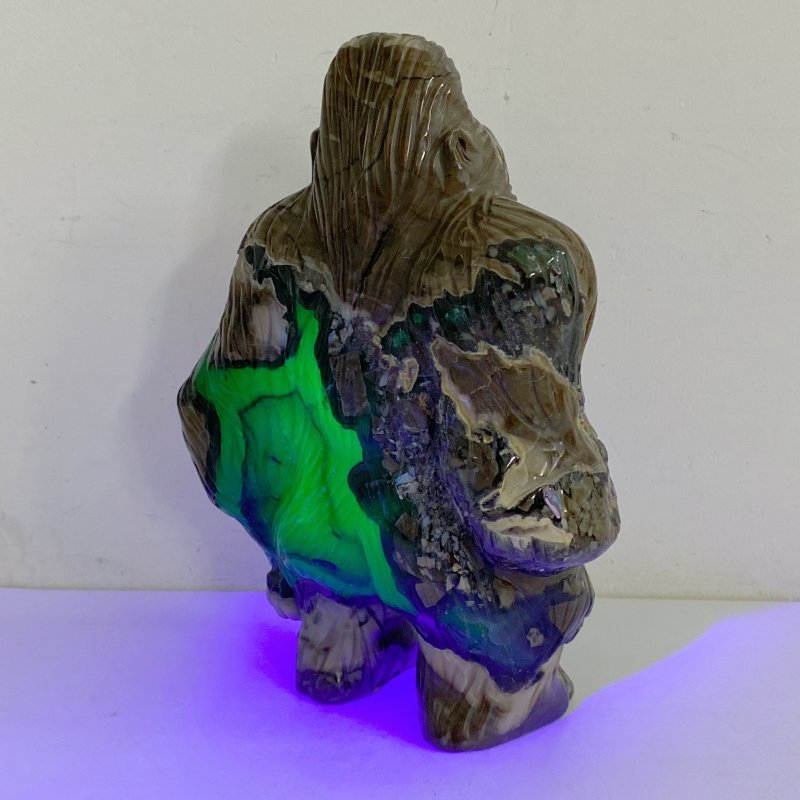 Unique Volcano Agate King Kong Ape Carving 10 -Wholesale Crystals