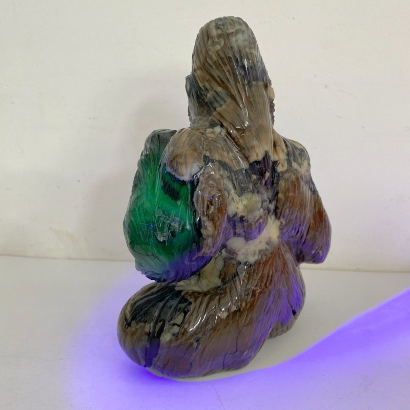 Unique Volcano Agate King Kong Ape Carving 5 -Wholesale Crystals
