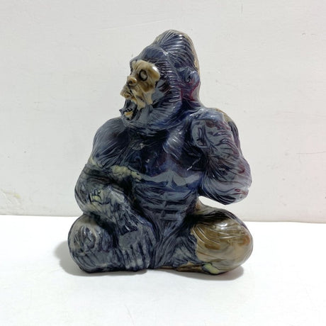 Unique Volcano Agate King Kong Ape Carving 5 -Wholesale Crystals