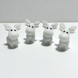 White Marble Christmas Moose Carving Wholesale - Wholesale Crystals