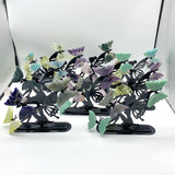Wholesale Crystal Butterfly Wing Carving with Fairy Stand (Assorted Materials) -Wholesale Crystals