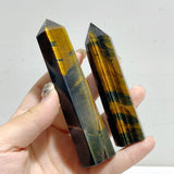 Yellow & Blue Tiger Eye Point Wholesale -Wholesale Crystals