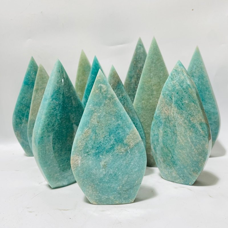 11 Pieces Amazonite Arrow Head Crystal Carving - Wholesale Crystals