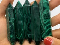 High Quality Double Points Malachite Tower Wholesale -Wholesale Crystals