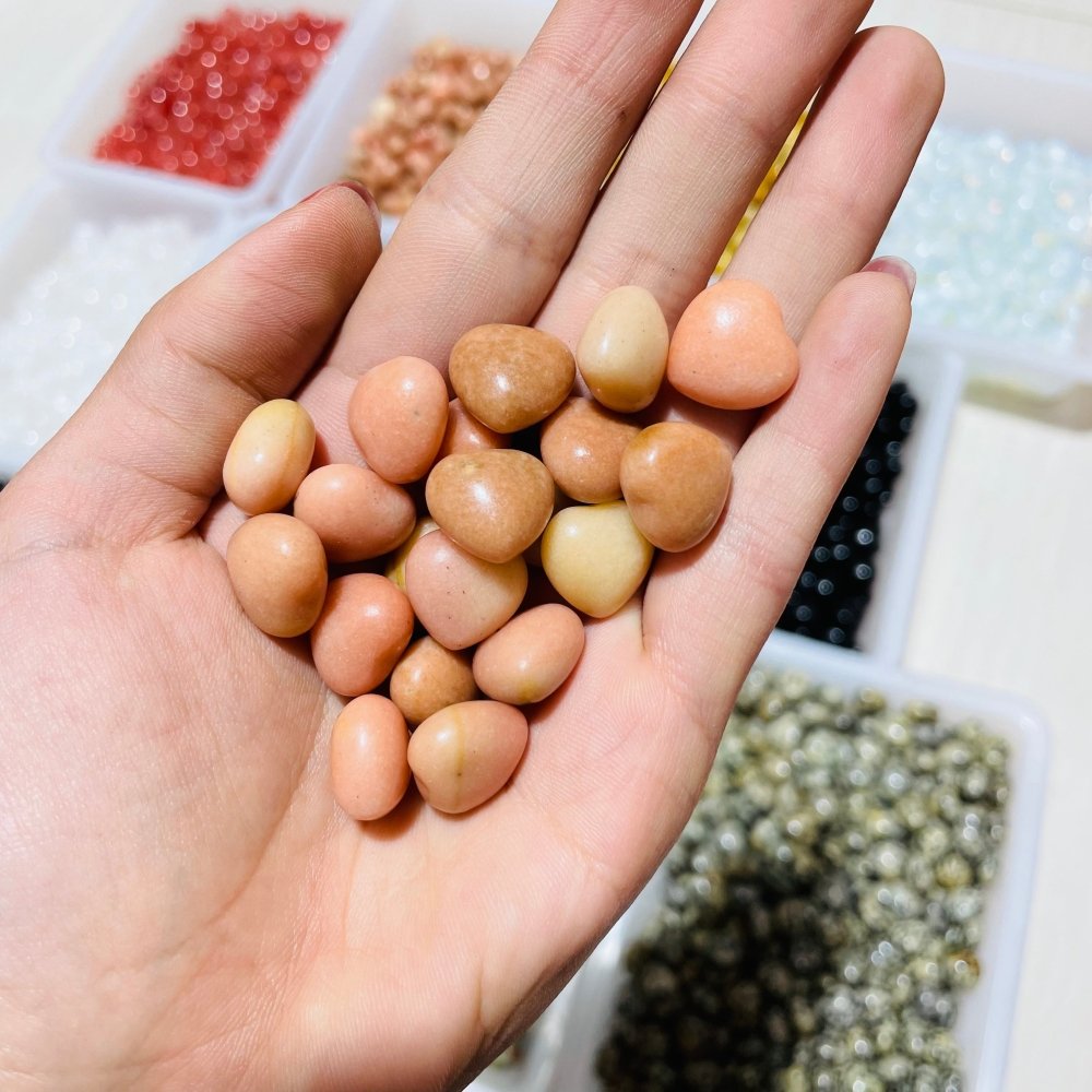 14Types Mini Heart Wholesale Unakite&Obsidian Ocean Jasper -Wholesale Crystals