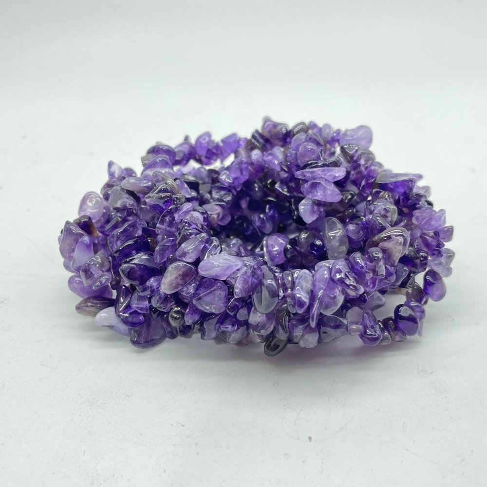 2 Types Chip Bracelet Wholesale Moonstone Mixed Sunstone Amethyst -Wholesale Crystals