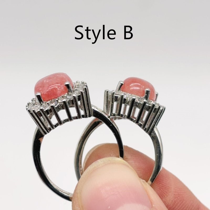 2 Types Red Rhodochrosite Ring Wholesale - Wholesale Crystals