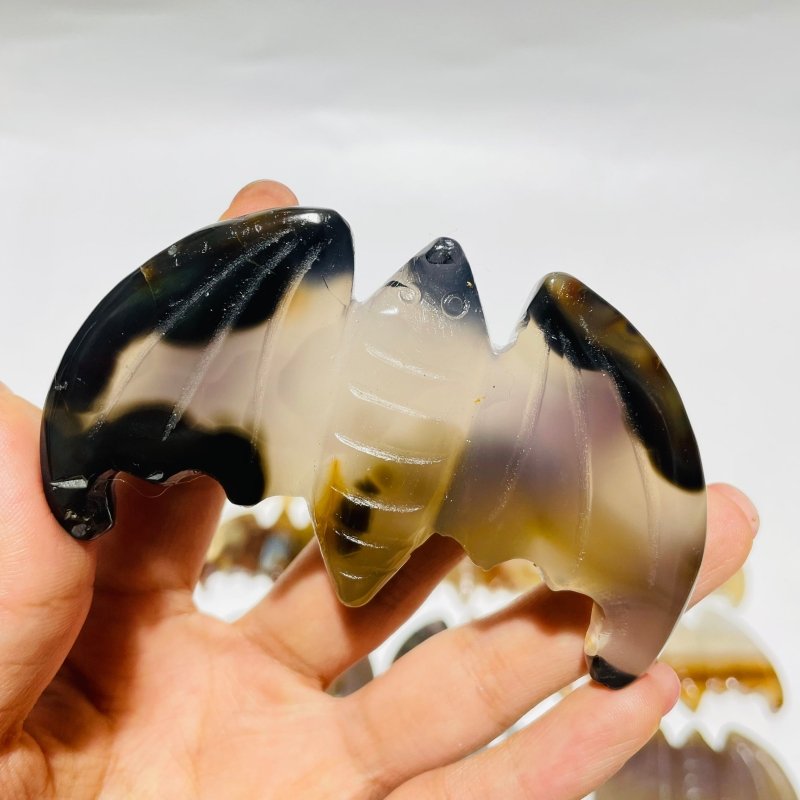 20 Pieces Agate Bat Carving Animal -Wholesale Crystals