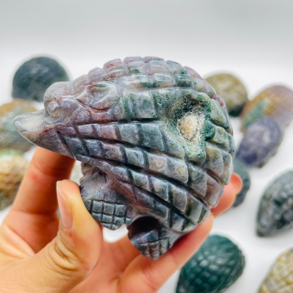 20 Pieces Large Ocean Jasper Hedgehog Carving -Wholesale Crystals